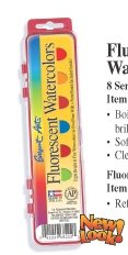 Childrens Toyshop  Toys : WATERCOLOR 8 FLUOR COLORS