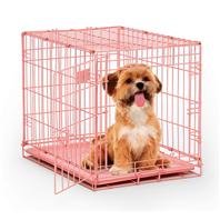 MidWest Single Door Dog iCrate, 24-Inch, Pink