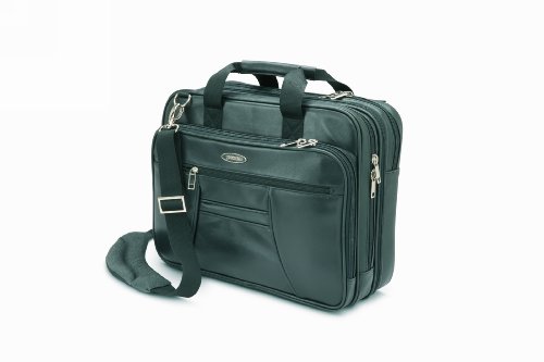 Toshiba 14-Inch Leather Envoy Checkpoint Friendly Leather Case for Notebooks (Black)