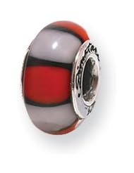 Multi-Color Glass Charm for 3mm Charm Bracelets