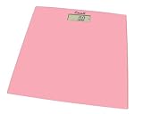 Escali B180SSP Glass Platform Bathroom Scale, Soft Pink