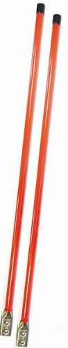 Red Guide Sticks Markers Snow Plow Trailer Bumper Driveway Snowplow 26" Kit Pair