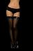 Dreamgirl Removable Sequin Top Liza Thigh Highs [Sheer Thigh High w/ Removable Sequin Top] -Black- [O/S]
