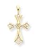 14k AA Diamond Cross Pendant