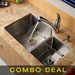 Kraus 32 inch Double Dispenser Combo