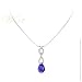 Jewelry : STUDIO 925: *JULIA MONTANA SAPPHIRE CZ PEAR DROP PENDANT NECKLACE*