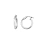Karat Platinum 15 mm Hoop Earrings