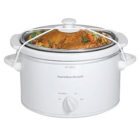 Hb 3Qt Oval Slow Cooker With Gasket And Locking Strap by Hamilton Beach