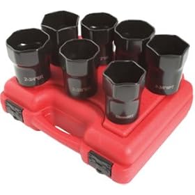 Sunex International 2847 7 Piece Wheel Bearing Locknut Set