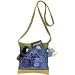 Artistic Cat Design by Laurel Burch Crossbody Tote W/Zipper Top 10"X10" W/25"
