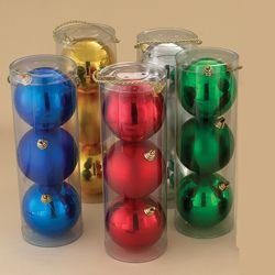 Buy Pack of 36 Perma Cap Two-Tone Shatterproof Christmas Ball Ornaments
5.5" (140mm) with discount price