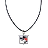 New York Rangers Official Logo 18" Leather Necklace
