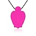 Siliconies Turtle Pendant - Silicone Necklace (Teething/Nursing/Sensory) (Pink)