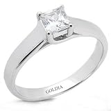 1.00 Ct. Trellis Style Princess Cut Diamond Engagement Ring