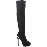 Luichiny Women's Case Closed Snow Boot, Black/Silver, 6 M US