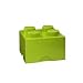 Lego - Brique Rangement 4 Plots Vert Anis