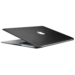 MacBook Air 11" / 11,6 Zoll H�lle Protector Schutzh�lle Cover Case Notebookh�lle Hartschale Notebook Hardcase Schutz Hartschalenkoffer Crystal Case Etui Tasche Unibody Schwarz, Aussparung f�r Apple Logo von der Marke Incutex