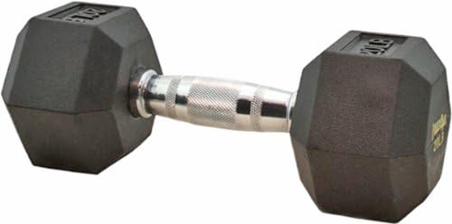Rubber Coated Dumbbell - 5 lbs.