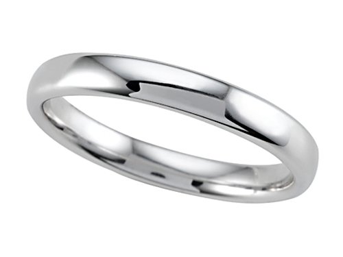 3.5mm Euro Comfort Fit Wedding Band - 14kt White or Yellow Gold LIFETIME WARRANTEE