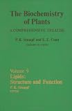 Lipids: Structure and Function, Volume 9 (Biochemistry of Plants)