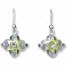 Search : Clearly Charming December - Synthetic Blue Zircon Sterling Silver and Enamel Earrings