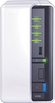 Synology DS209 NAS-System ohne Festplatten (2-Bay, SATA, USB, Ethernet) wei