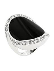 Pave Trim Onyx Ring