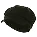 Cotton Elastic Newsboy Cap-Black