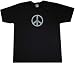 Distressed Peace Sign Symbol Adult Cotton T-shirt
