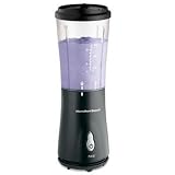 NewHamiltonBeachSingleServeBlenderBlackStainlessSteelBladesWithDrink-FromTravelLid