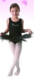 Posh Int'l Girls Black Princess Tutu Leotard Dress Dance Costume S