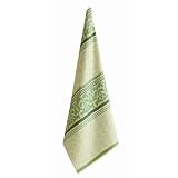 Tag Jacquard Mosaic Tile 100-Percent Cotton Dishtowel, Green