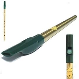 Feadog Irish Tin Whistle in 'D' - Brass Original Irish Music Tin Penny Whistle