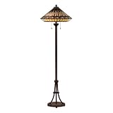Quoizel Addison Tiffany 2 Light Floor Lamp
