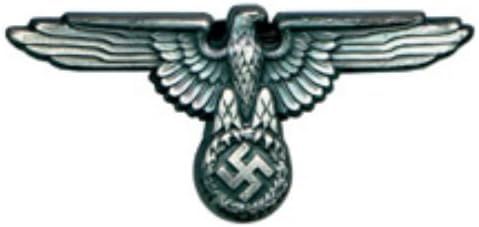 German Panzer Waffen Officer Army Eagle Battle War Cap Badge Wehrmach OKW