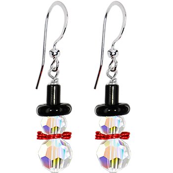 handcrafted austrian crystal snowman earringslist price$33 99priceclick to see discount pricethese winter earrings are a great way to showcase the