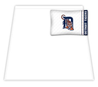 MLB Detroit Tigers Micro Fiber Sheet Set (Full)