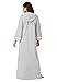 Dreams & Co. Women's Plus Size Hooded French Terry Long Robe