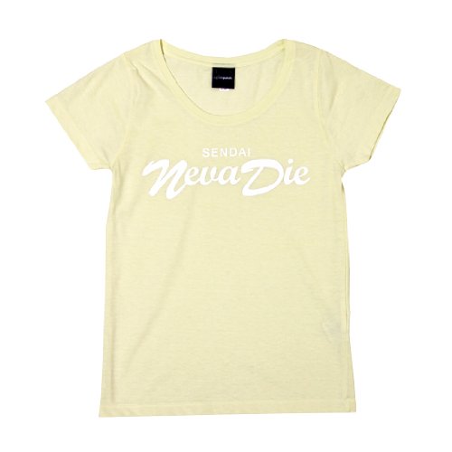 【 CASSETTE PUNCH / カセットパンチ 】 Sendai Neva Die Lady's Tee ( 仙台 ネバダイ レディース Tシャツ ) / ライトイエロー ( SENDAI NEVA DIE ) ( レディース 女性用 Tシャツ )