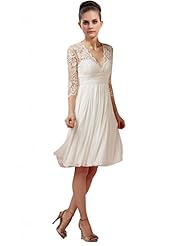 elegant short wedding dress american