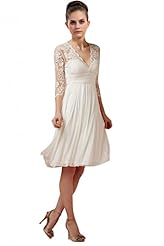 V-neck Short Lace  Dress