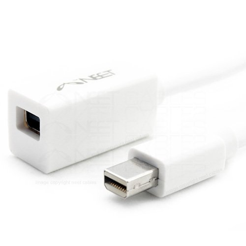 Neet® - 1.5m Mini DisplayPort Extension Cable - (Apple Mini DP female to male) - ( for Apple Mac, Apple LED Cinema Display etc )
