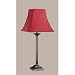 Laura Ashley Lighting SBG01311-BTB002 / SBG01611-BTB002 Chatham Table Lamp with Charlotte Shade Shade Color: Red