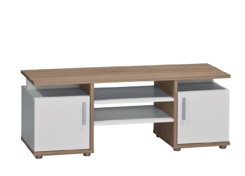 Maja 49462535 TV-Bank / 100 x 41.4 x 40 cm / Sonoma-Eiche - wei&szlig; uni
