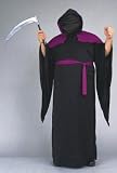 Red with Black Two Tone Halloween Horror Robe for Men - Weapon not incl (Shown in Black with Purple)