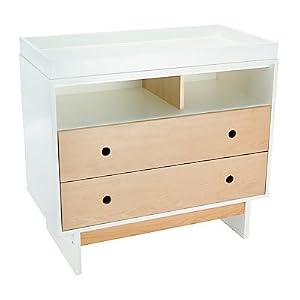 Maclaren Cub Changer, Natural Beech with White Satin Finish