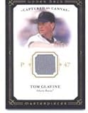 2008 Upper Deck / UD Masterpieces Captured on Canvas #GL Tom Glavine - Atlanta Braves (Piece of Authentic Game Used Jersey) (Baseball Cards)