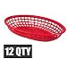 DOZEN RED FAST FOOD BASKET 9 1/4