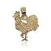 Stunning 10 KT Yellow Gold Charm Rooster Animal 10K Pendant