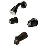 Buy 2-handle Tub & Shower Faucet, Oil Rubbed Bronze Finish W. Compression Stems -... by Plumb
